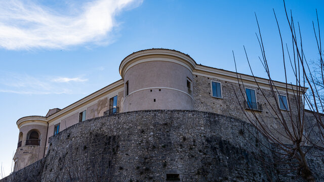 Gesualdo, Avellino, Campania, Italy: view of the castle of Gesualdo