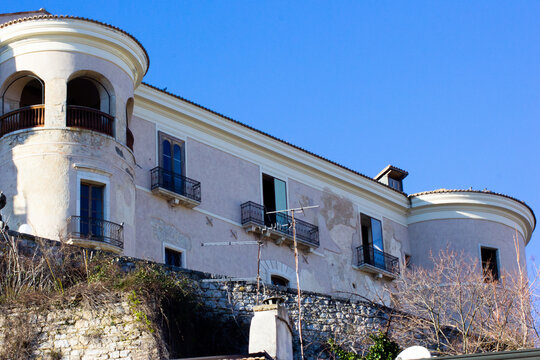 Gesualdo, Avellino, Campania, Italy: view of the castle of Gesualdo