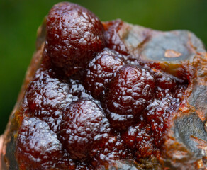red fox agate mineral specimen stone rock geology gem crystal