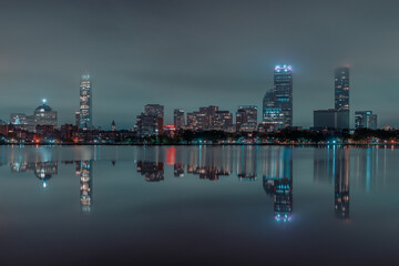 Fototapeta na wymiar Boston at night