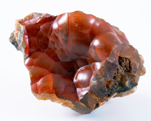 red fox agate mineral specimen stone rock geology gem crystal