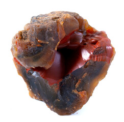 red fox agate mineral specimen stone rock geology gem crystal