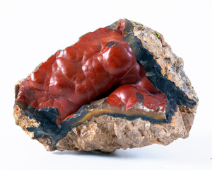 red fox agate mineral specimen stone rock geology gem crystal