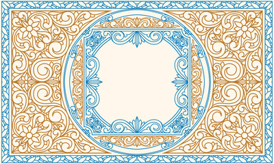 Ornate elegant decorative blank card
