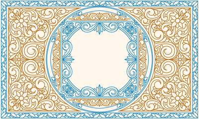 Ornate elegant decorative blank card