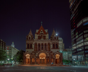 Fototapeta na wymiar Boston at night
