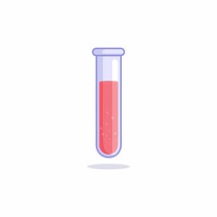 blood tube test medical icon vector illustration design