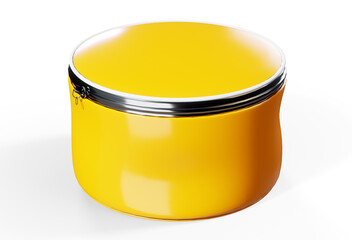 White Plastic Bag Isolated On White Background, 3d rendering