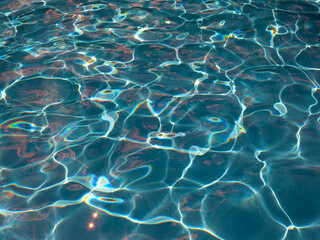 Swimming pool surface abstract background