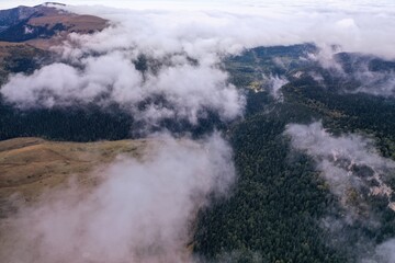 Fototapeta na wymiar aerial view of clouds