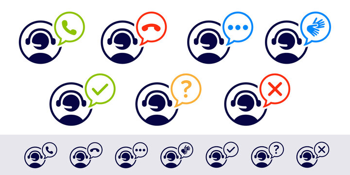 Icons Bubble Speech Operators Interpeters Outline