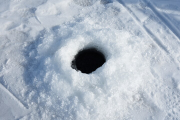 Ice Auger Hole