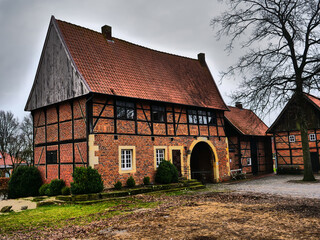 Fototapeta na wymiar Das Dorf Asbeck im Münsterland