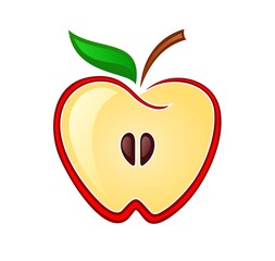 The Symbol of red ripe apple.