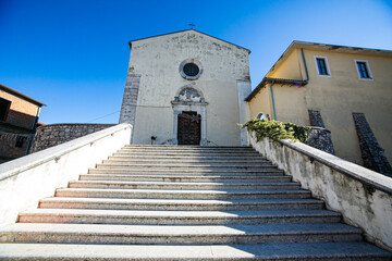 Taurasi, Avellino, Italy: Church with staircase