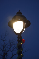 Street or Parking Lot Light at Night 