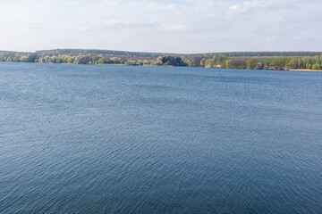 Water surface, river background, blue background