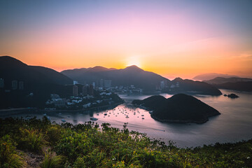 Scenic View Of Mountains Against Sunrise Sky