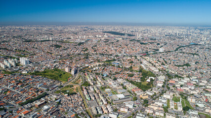 Aerial view of Itaquera, São Paulo