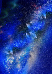 Blue night sky with stars. Night Sky Wallpapers.