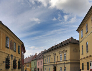 EDIFICI STORICI NEL QUARTIERE DI BUDA A BUDAPEST