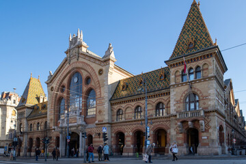 Fototapeta na wymiar Great Market Hall in Budapest, Hungary