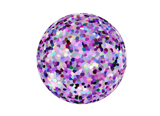 purple sphere isolated