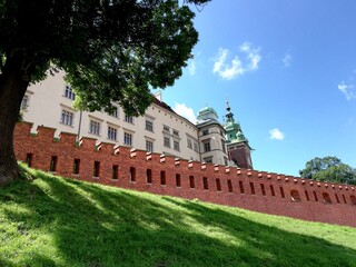 Cracow. Wawel Royal Castle. A beautiful landscape.