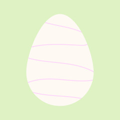 Easter egg. Vector icon colorful easter eggs. Vector illustration for your easter posters.