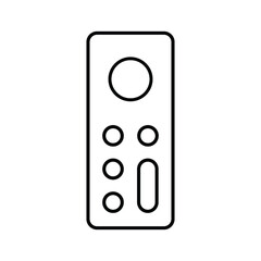 Apple, remote, television outline icon. Line art vector.