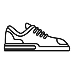 Fitness sneaker icon outline vector. Sport shoe