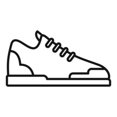 Fashion sneaker icon outline vector. Sport shoe