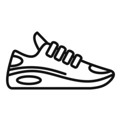 Athlete sneaker icon outline vector. Sport shoe