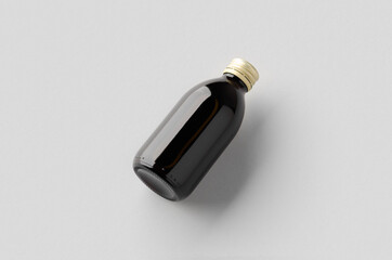 Cold brew coffee glass bottle mockup..