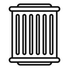 Clean pool filter icon outline vector. Cleaning pump