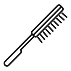Hand pool brush icon outline vector. Cleaning pump