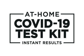 Obraz premium At-Home Covid-19 Test Kit, Coronavirus Test, Covid Test, Covid Test Results, 