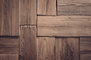 Old brown wooden planks pattern texture background