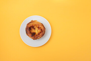 typical portuguese egg tart pastel de nata