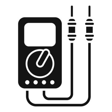 Multimeter icon simple vector. Voltage equipment