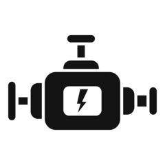 Check motor icon simple vector. Car inspection