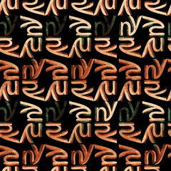 Seamless pattern urban design. Mixed background with words New York, watercolor effect. Textile print for bed linen, jacket, package design, fabric and fashion concepts.