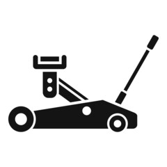 Car lift icon simple vector. Repair auto