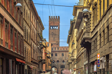 Fototapeta premium Street in Bologna, Italy
