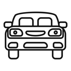 Car repair icon outline vector. Auto service