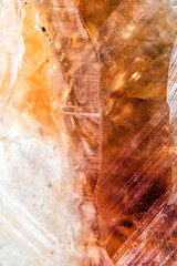 Close up of Semi-Precious Crystal Stone with Jagged Spiritual Edges