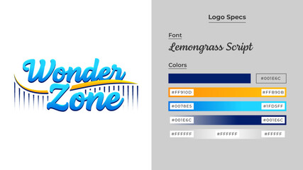 Logo for a theme park