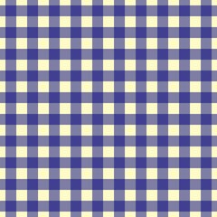 Plaid pattern. Beige on Navy color. Tablecloth pattern. Texture. Seamless classic pattern background.