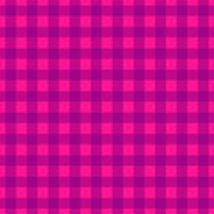 Plaid pattern. Deep pink on Purple color. Tablecloth pattern. Texture. Seamless classic pattern background.