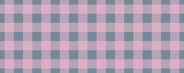 Banner, plaid pattern. Light Slate Grey on Pink color. Tablecloth pattern. Texture. Seamless classic pattern background.